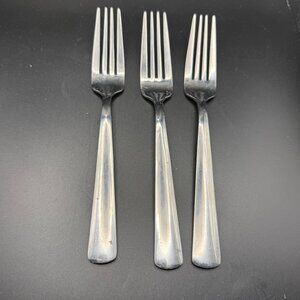 Oneida Anderson Stainless Steel Dinner Forks Set Of 3 Vintage 7.25" Long